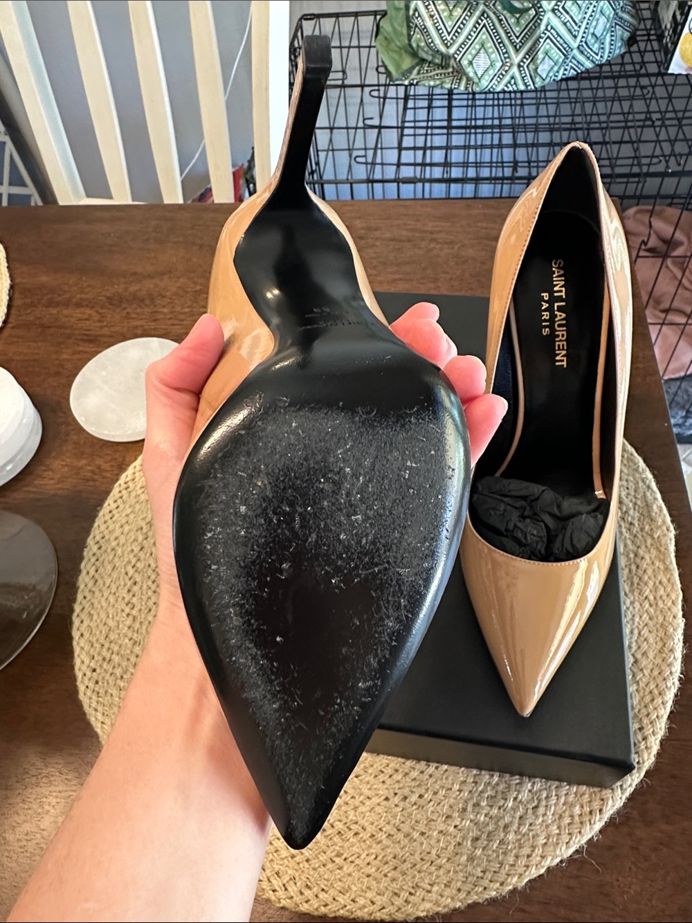 Saint Laurent Nude Pumps 39 Like New with box - Picture 6 of 6